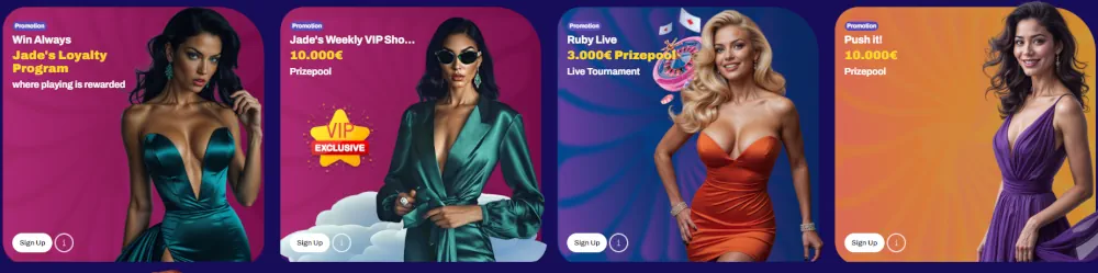 Candy Spinz specials section highlighting VIP status, challenges, and bonus crab.